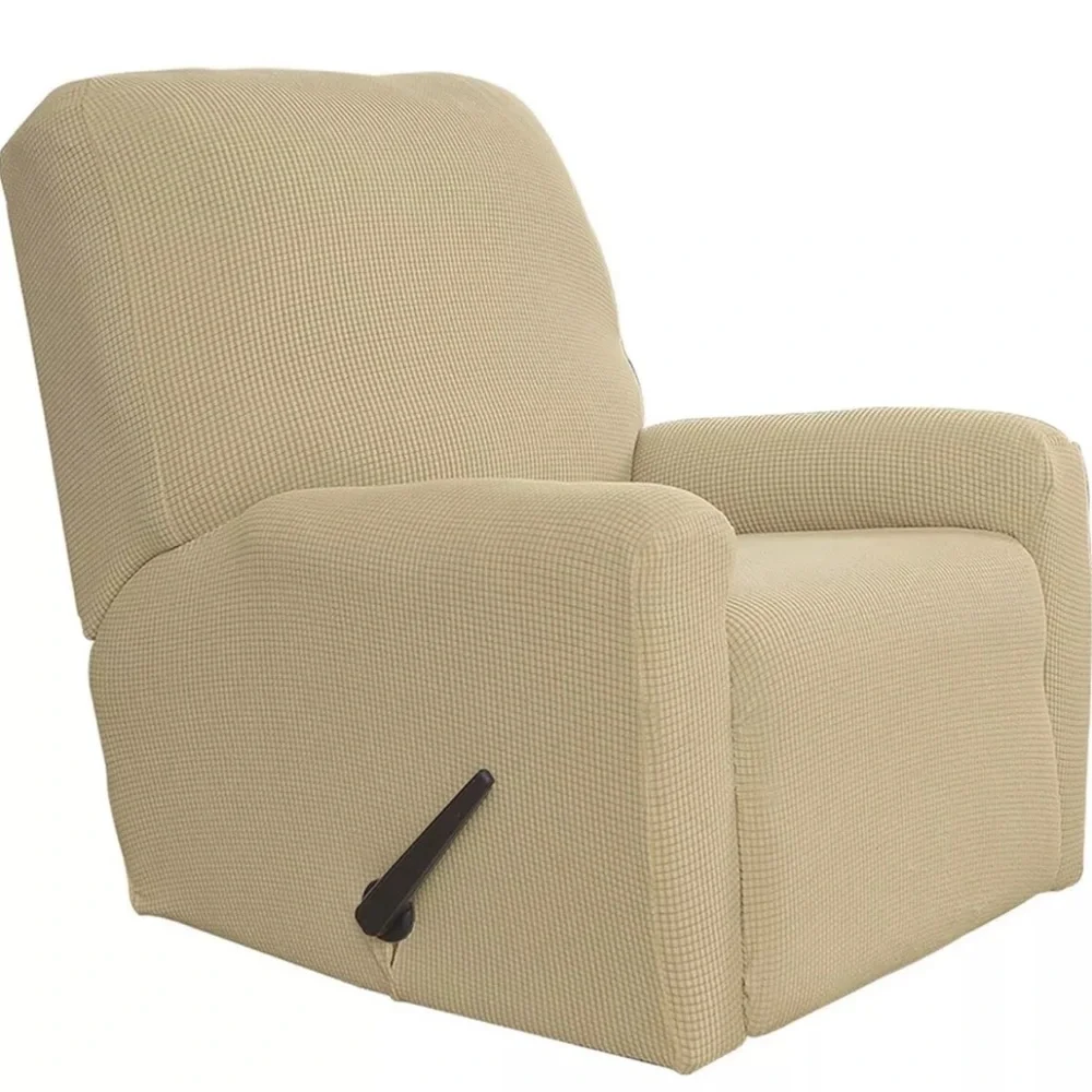 Easy-Going Recliner Slip Cover Light Tan Protector Stretch